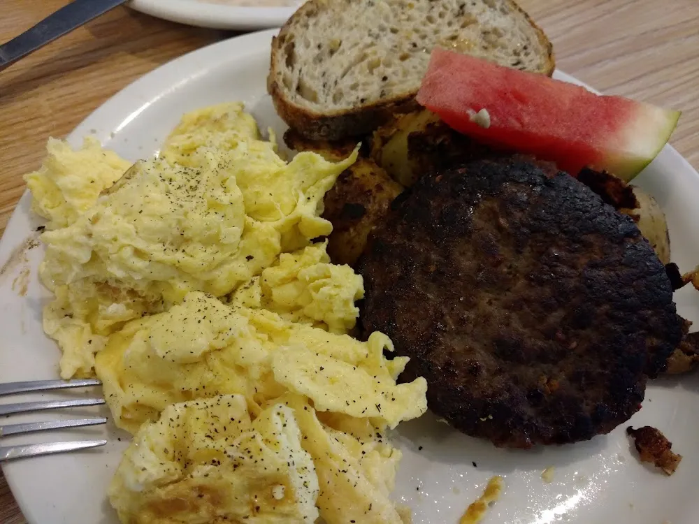 Challah Bread Meat or Eggs and Homefries